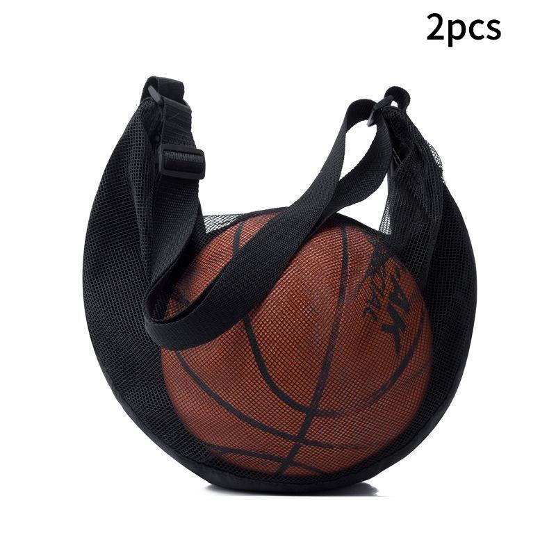 Scheurvast Net Enkele Bal Tas Past op Maat 7 Basketbal Voetbal Volleybal Crossbody Drager Met Verstelbare Band & Rits