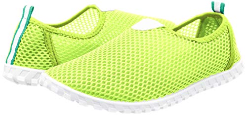 Benetton Mesh Aqua Shoes 229140, Women's, Light Green, Size L (equivalent to Japanese size L)