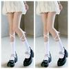 Fashion Stockings Bandage Lolita Long Knee Socks Korea Style Women White Cotton Socks Japanese Cosplay JK Girls Cute Hosiery