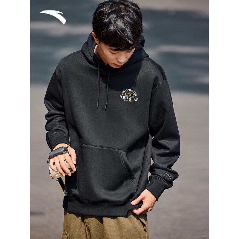 ANTA Men s Wang Yibo Hooded Fleece Sweatshirt 165/S