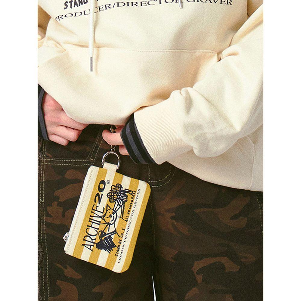 

GRAVER [UNISEX]ARCHIVE20 Keyring Card Wallet_2color MUSTARD