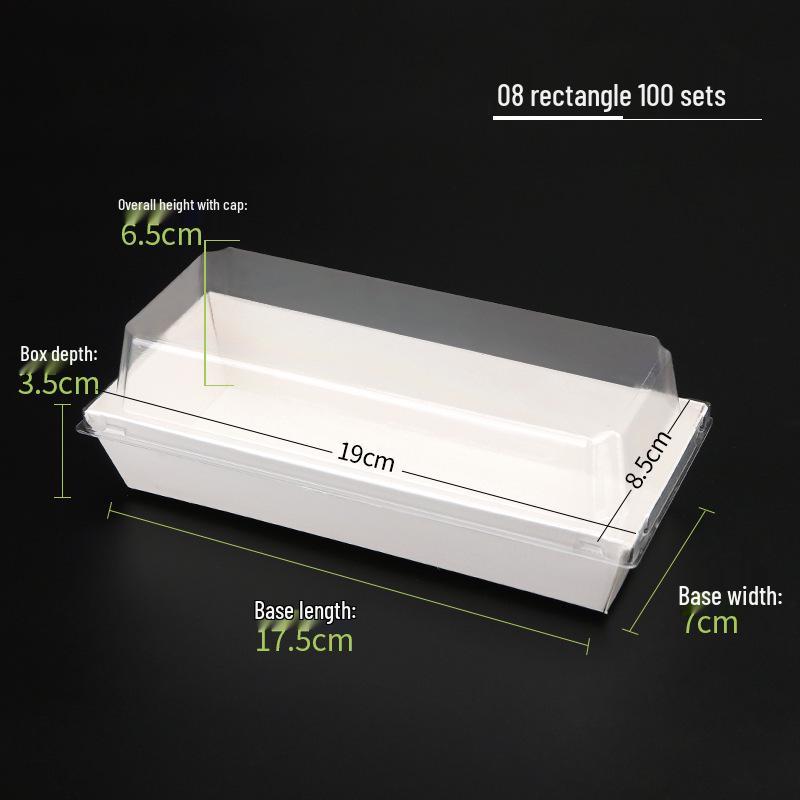 Rousong Xiaobei Pastry Box: Oil-Proof Takeout Container for Desserts, Snow Mei Niang, Puffs, and Cake Rolls.