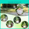 Resin Frog Gnome Figurine Office Desk Ornament Creative Home Decoration Event