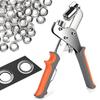 Professional Eyelet Pliers + 500 Eyelets Ø10 Mm - Manual Crimping Pliers Chrome-plated Steel