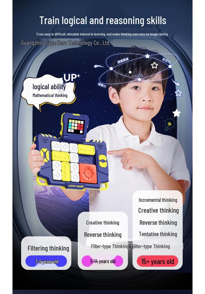 Smart Huarong Dao Magnetic Sliding Puzzle Toy for Kids (Ages 4-6) - Perfect Birthday Gift