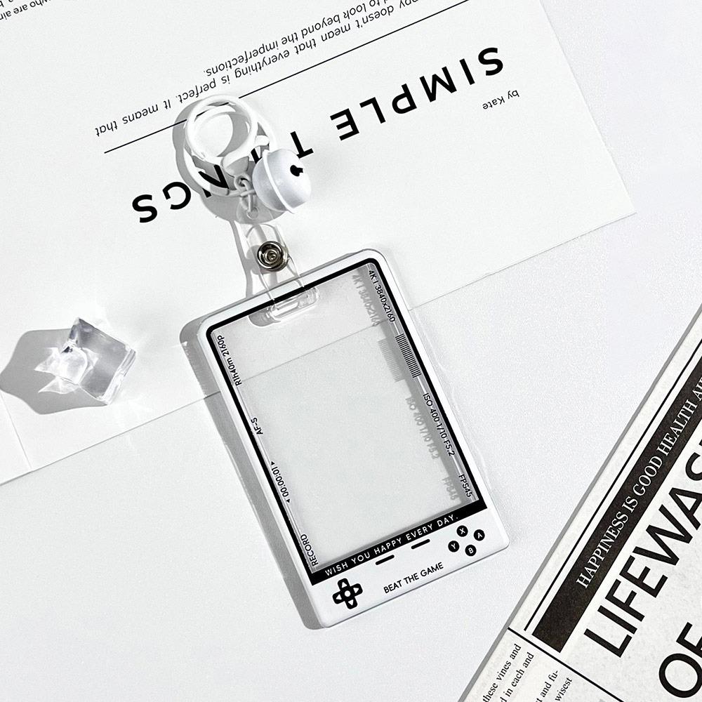 

Creative Transparent Kpop Card Holder Korean Fashion Display Student Card Protector for Kids Idol Photocard Holder with String