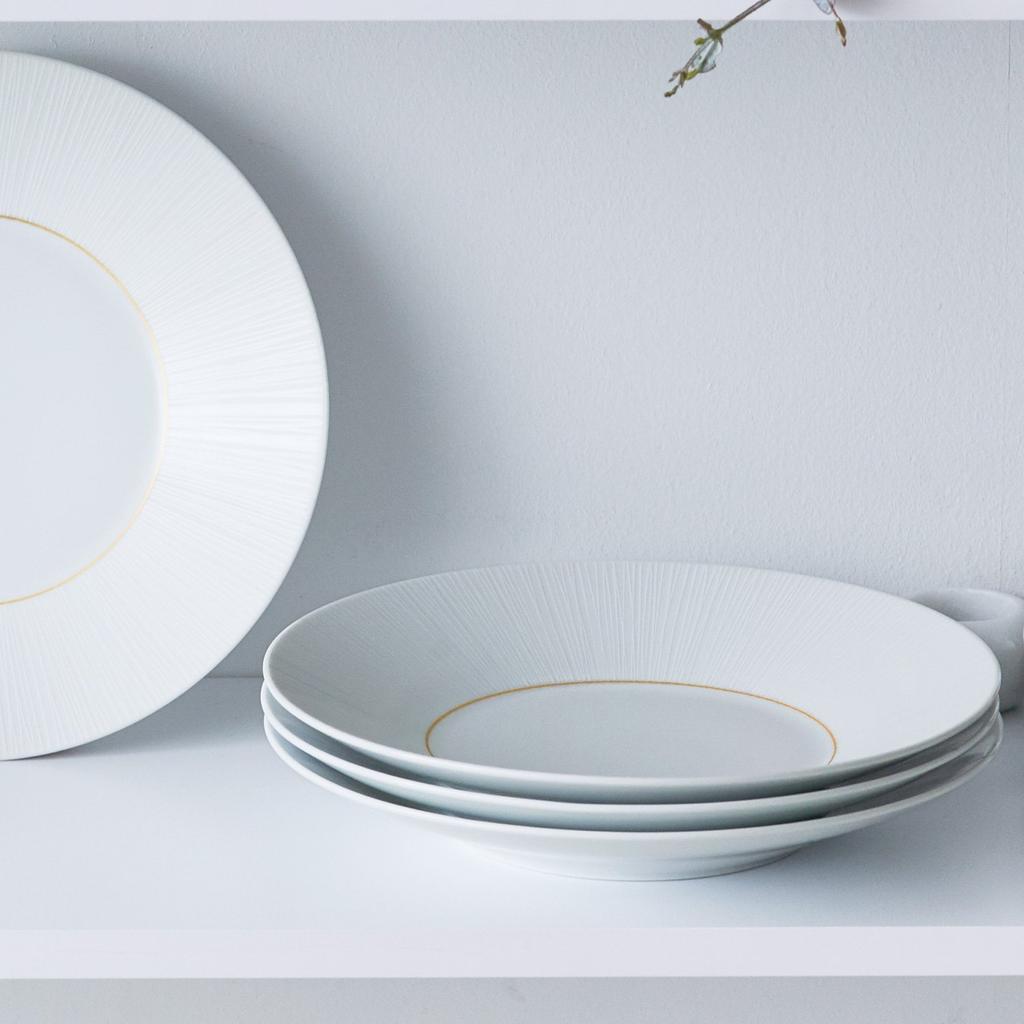 Noritake Deep Plate, 27.5cm, 1140cc, Neige Fine Porcelain, T5516A/1642