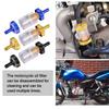 Motorcycle Modified Metal Oil Filter Removable Transparent Glass Gasoline Filter for ATV Dirt Pit Bike Motocross