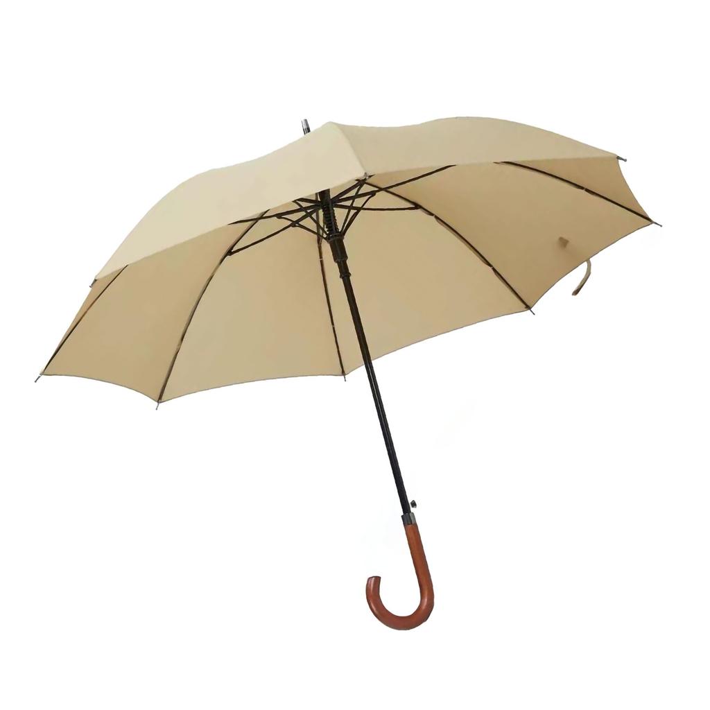 Langer Schirm Langer Holzgriff Winddicht Retro-Stil Wasserabweisend Hohe Dichte Großer Schirm