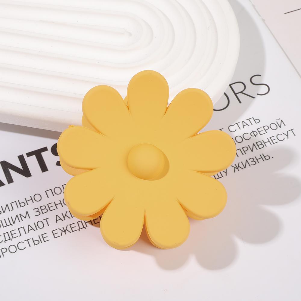 2023 New Chrysanthemum Matt Flower Plastic Hair Claw Clips Large Size for Women & Girls Thick Hair
