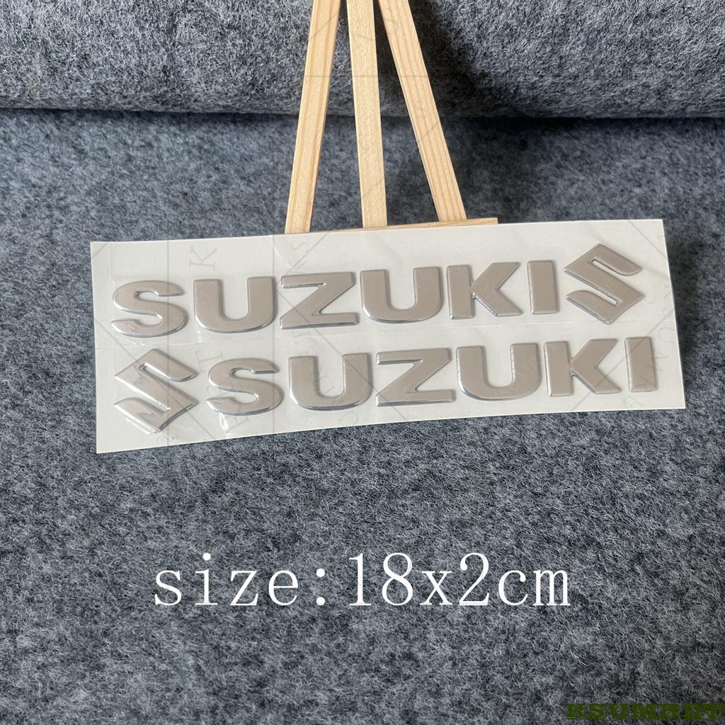 For Suzuki Motorcycle Sticker 3D Tank Decals Logo Emblem