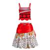 Kids' Moana Cosplay Two-Piece Set: Skirt & Grass Skirt Costume