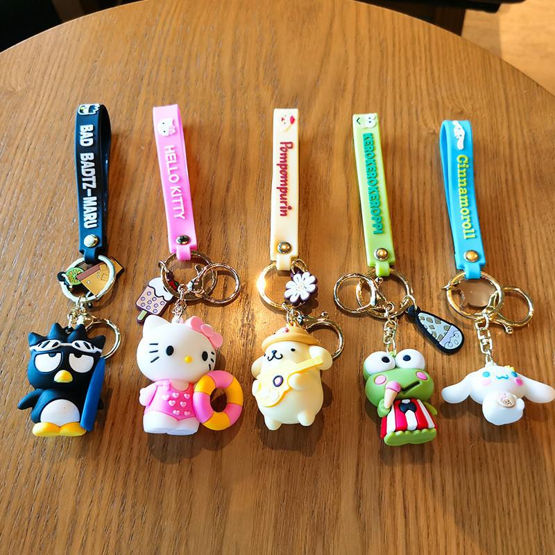 Authentischer Hello Kitty Schlüsselanhänger Silikon Niedliches Cartoon-Accessoire Für Geschenke Und Taschen