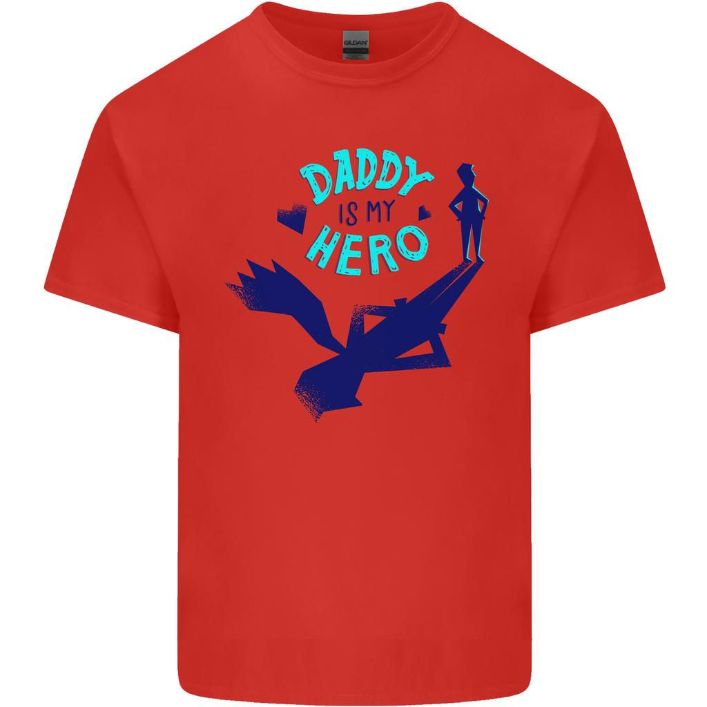Daddy Is My Superhero Funny Fathers Day Unisexs Light Cotton TShirt