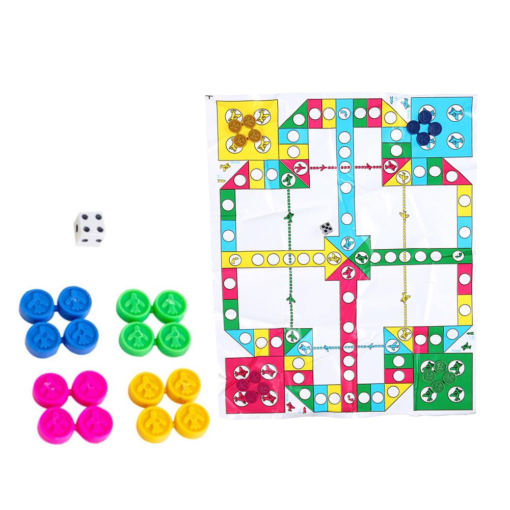 Mini Board Game Flight Chess Set Kids Birthday Party Development Funny Intellectual Earily Boy L1F4