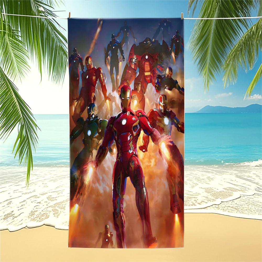 

Marvel Iron Man Beach Towel,Superhero Pool Towel,Absorbent Towel Lightweight Towel,Bathroom Swimming,Best Gift for Teens W30*H60(CM)