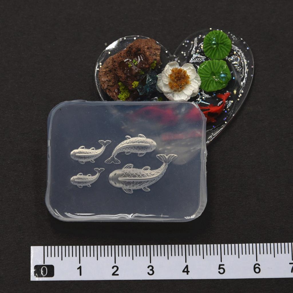 Practical Sturdy Silicone Mould Accessory for Goldfish Candle Holders Portable for Handmade Gifts and Home Accent