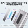 PULWTOP 7 In 1 USB C Hub for iMac 24 Inch iMac Accessories USB Hub with NVMe SSD Slot Not 1 X Gen 1 X Gen 2 X Card Reader Silver 2021/2023 M1/M3 M.2