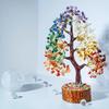 7 Chakra Crystal Tree of Life: Golden Wire Gemstone Healing Decor