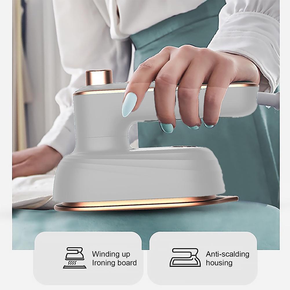 Professional White Mini Steam Iron Handheld Portable Garment Dry Wet Clothes Steam Iron for Household Clothes