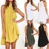 Holiday Chic Womens Irregular Ladies Summer Beach Sleeveless Dress Party