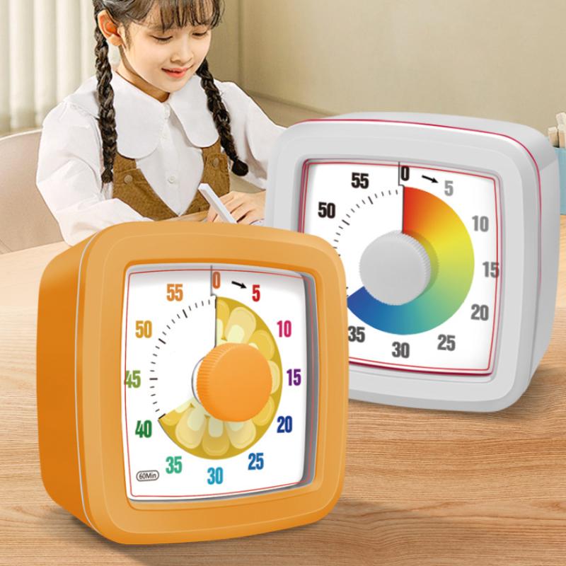 60 Minute Visual Timer Square Silent Countdown Clock For Kitchen Cooking Kids Study Classroom Office 5 Colors
