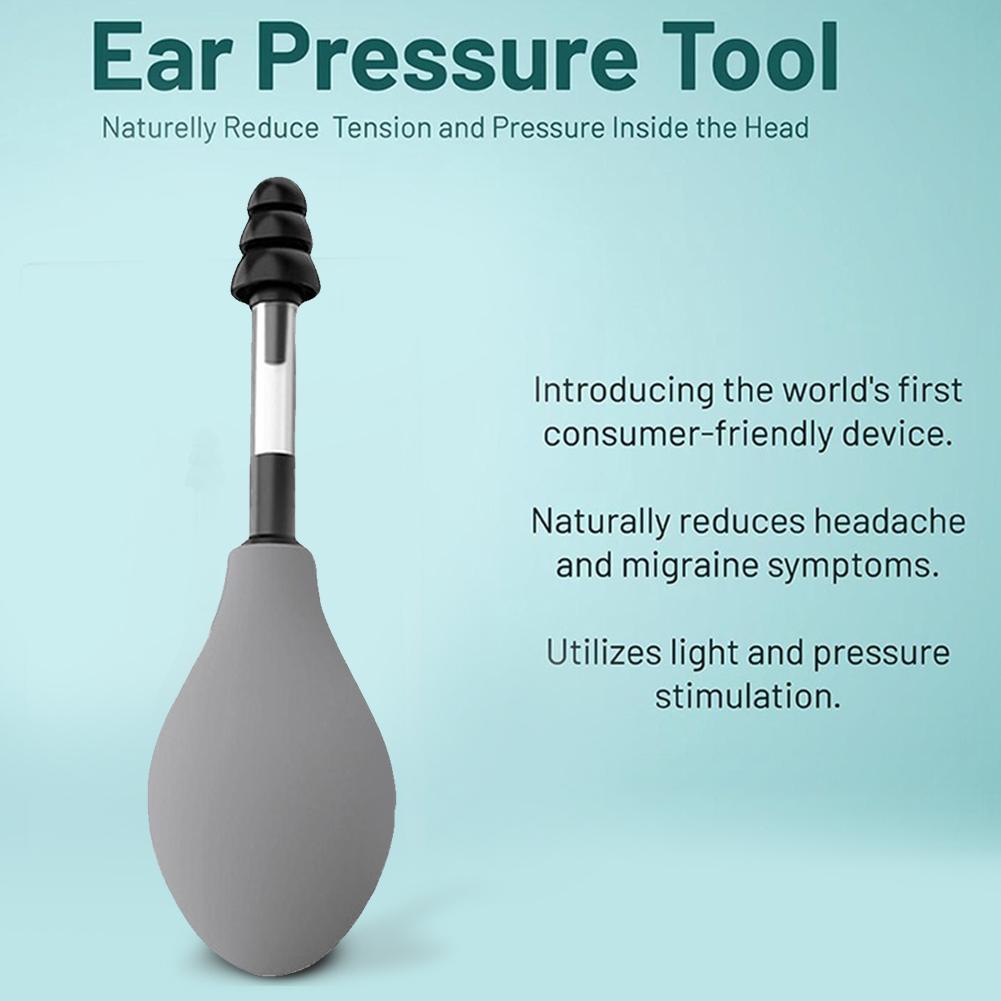 Ear Pressure Relief Suction Device Reduce Tension Ear Pressure Tool Silicone Ear Pressure Adjuster Reduces Tension for Headache