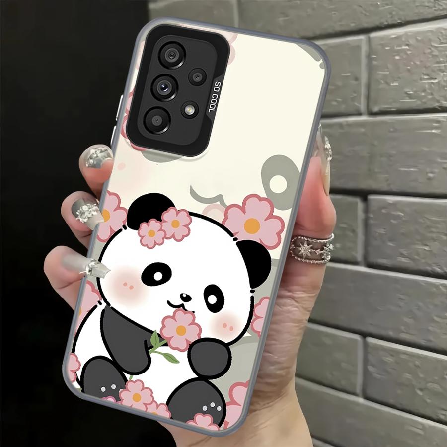 

Case for Samsung Galaxy A13 A14 A35 A15 A16 A34 A12 A17 A20s A31 A26 A21s A23 A24 A25 Phone Cover Cute Cartoon Panda Galaxy A24 4G