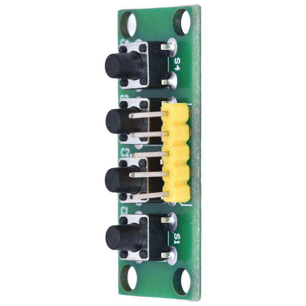 4-poliges Tastaturmodul, 4 unabhängige Tasten, Tastatur-Steuerschalter für elektronische Experimente