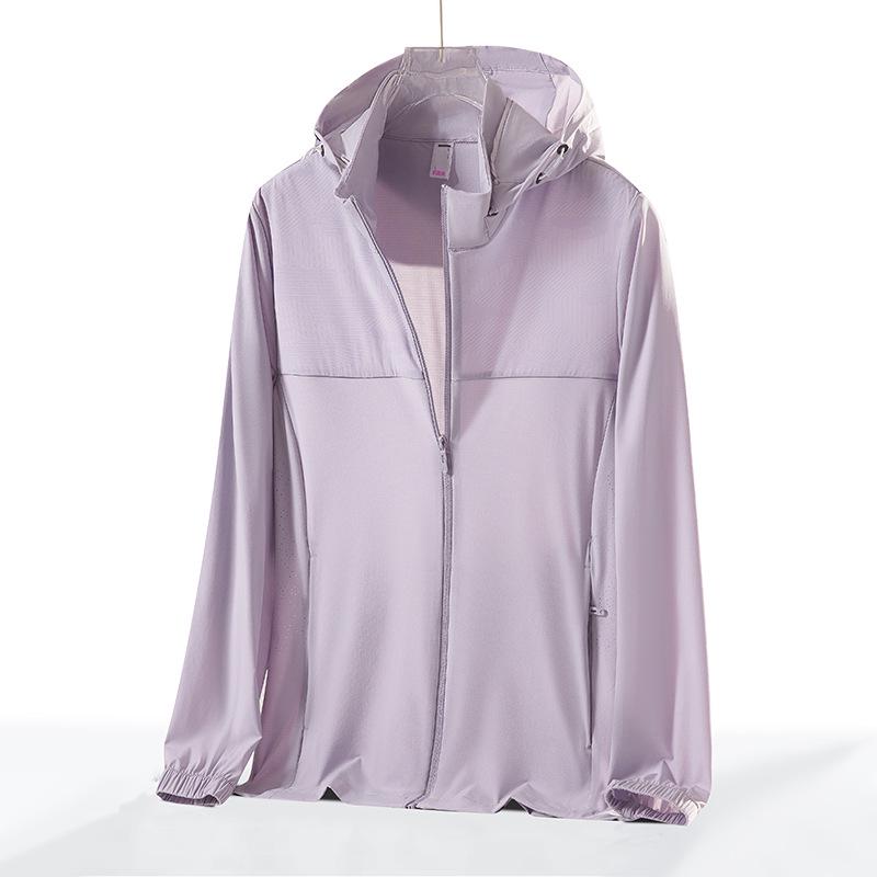 UPF50+ Summer Ice Silk Sun Protection Jacket with Hood for Men & Women