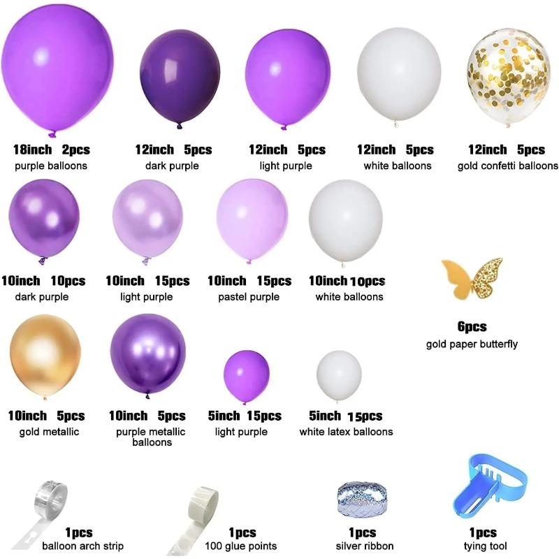 

Комплект из гирлянды из воздушных шаров, пастельные металлические шары, детский душ, свадебная бабочка, украшения для дня рождения, 122 шт. as show