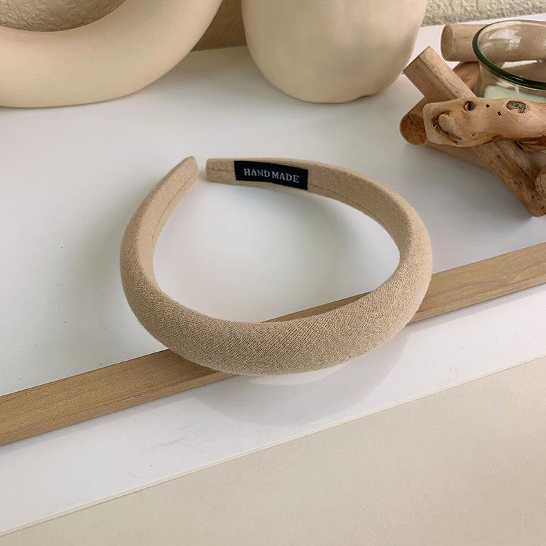 Bandă de Păr la Modă Femei Elegantă Culoare Solidă Bandă de Păr Burete Diademă Cerc de Păr Fete Bezel Accesorii de Păr Bandă de Păr Nouă Bandă de Păr