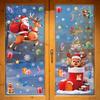 Amazon Christmas Decorations Elk Snowman Snowflake Glass Stickers Dreamy Wreath Christmas Tree Static Stickers