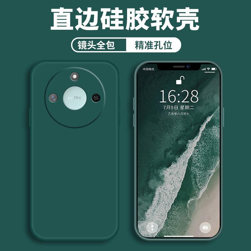 Applicable To Honor X11 Mobile Phone Case Honor Protective Case Liquid Soft Silicone All-inclusive Anti-drop Male and Female Shell