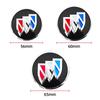 4pcs 3D 56mm 60mm 65mm Car Wheel Hub Centre Cap For Buick Badge Emblem Hub Center Cover Car Logo Sticker Styling Accessories