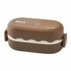 3 Grids Divides Food Container Reusable Food Storage Crisper BPA-Free Snack Food Box  Travel
