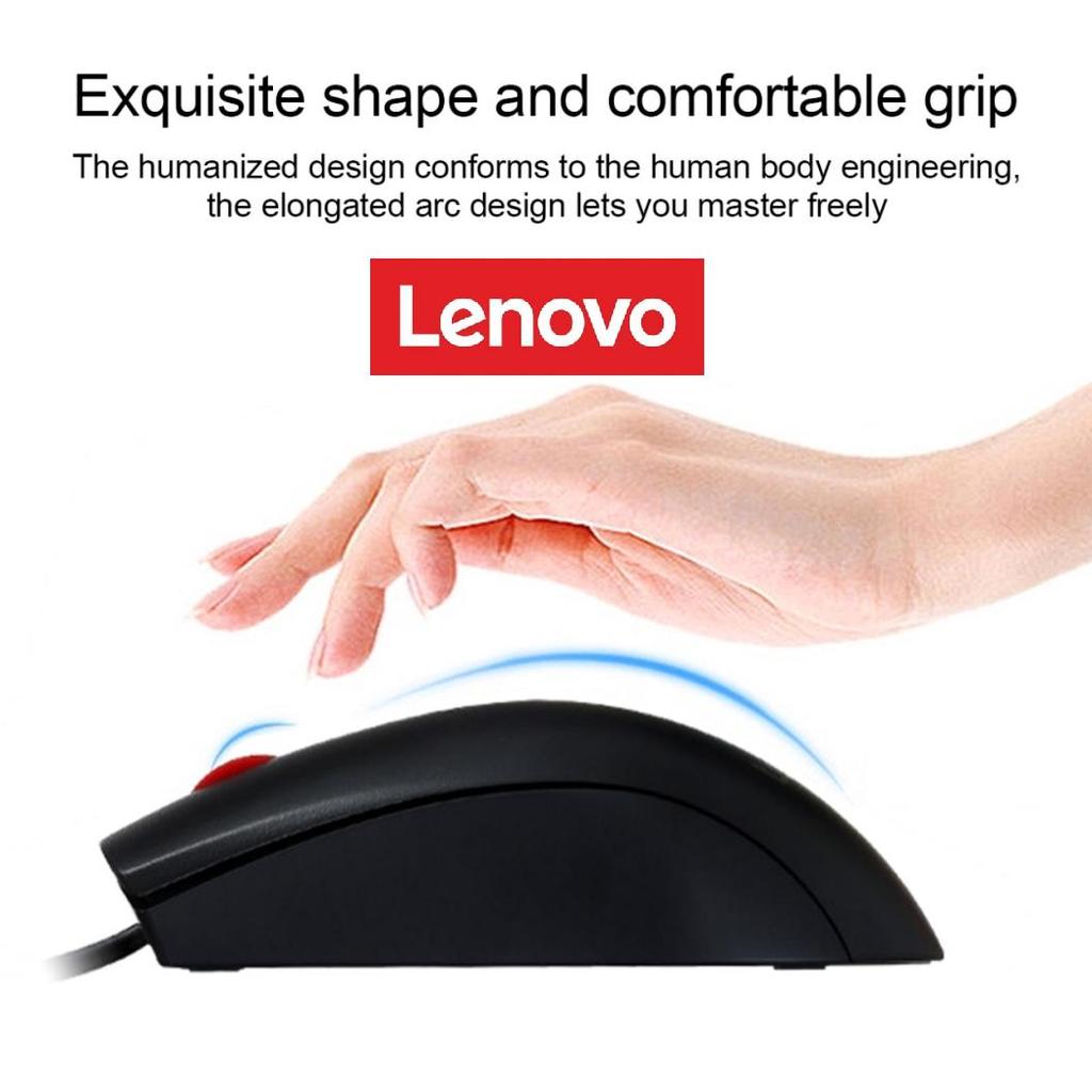 Lenovo Kabelová myš M120 USB 1000 dpi Myš Herní Kancelářský počítač pro stolní notebook