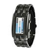 Creative Dual-Row LED Binary Electronic Watch for Students