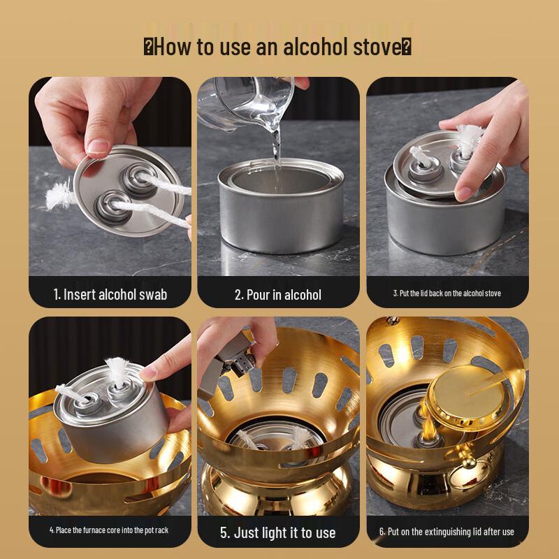 ZISIZ Stainless Steel Mini Hot Pot Set