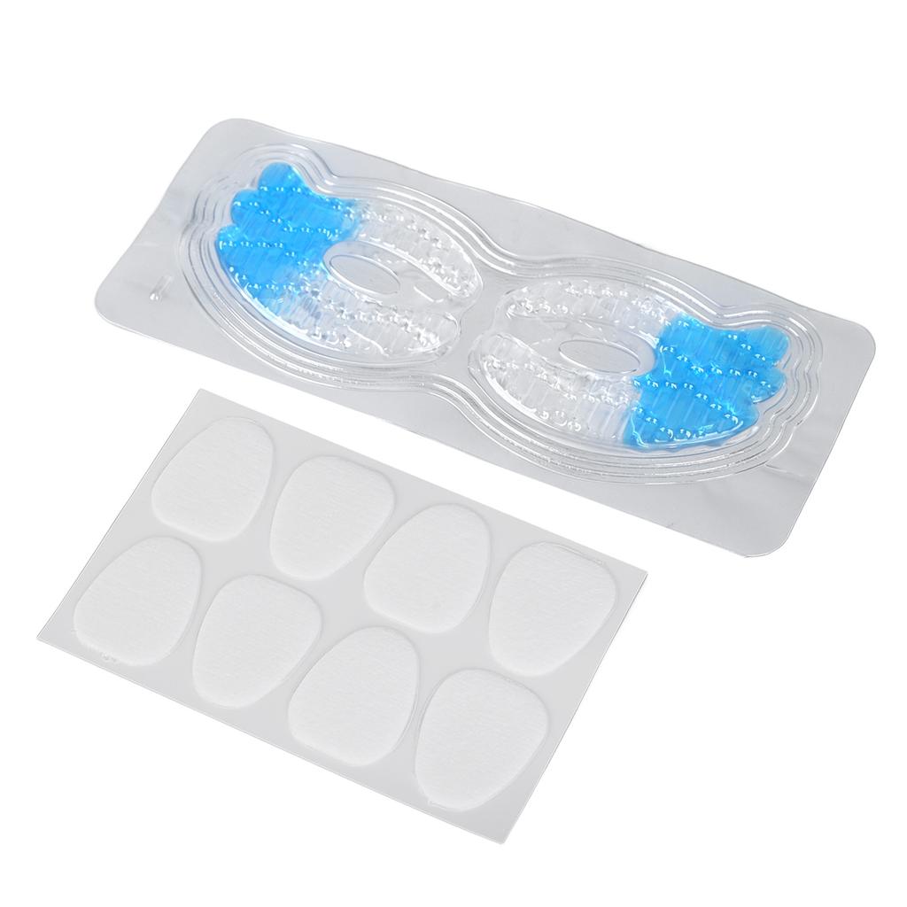5pcs 2 Color Eye Pads 5pcs Water Drop Forehead Wrinkle Smoothers for Fine Lines Puffy Eyes Dark Circles
