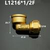 Brass DN15 DN20 Male/Female Thread Elbow Pex 1216/1418/1620 Pipe Fitting Aluminum Plastic Pipe Fittings for Floor Heating