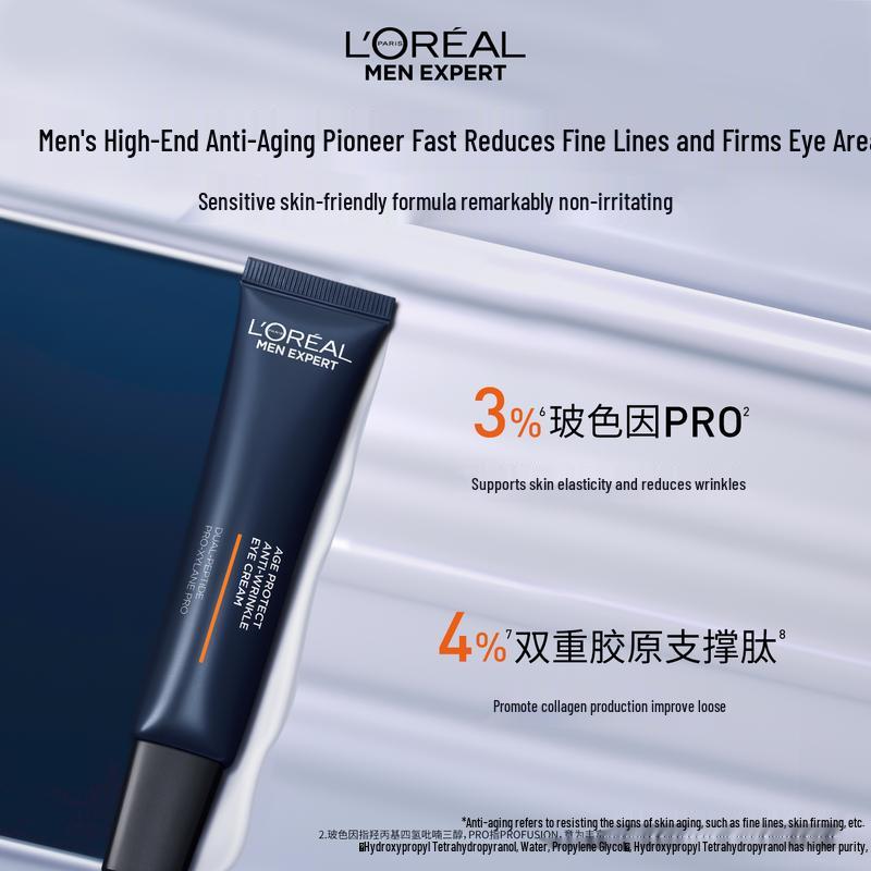 L Oreal Men Expert Anti-Aging Eye Cream & Cleanser Set