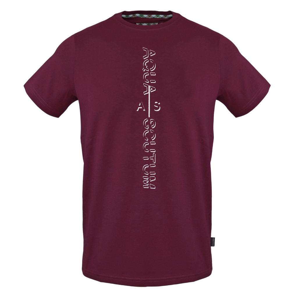 Aquascutum Mens Vertical Logo T-Shirt