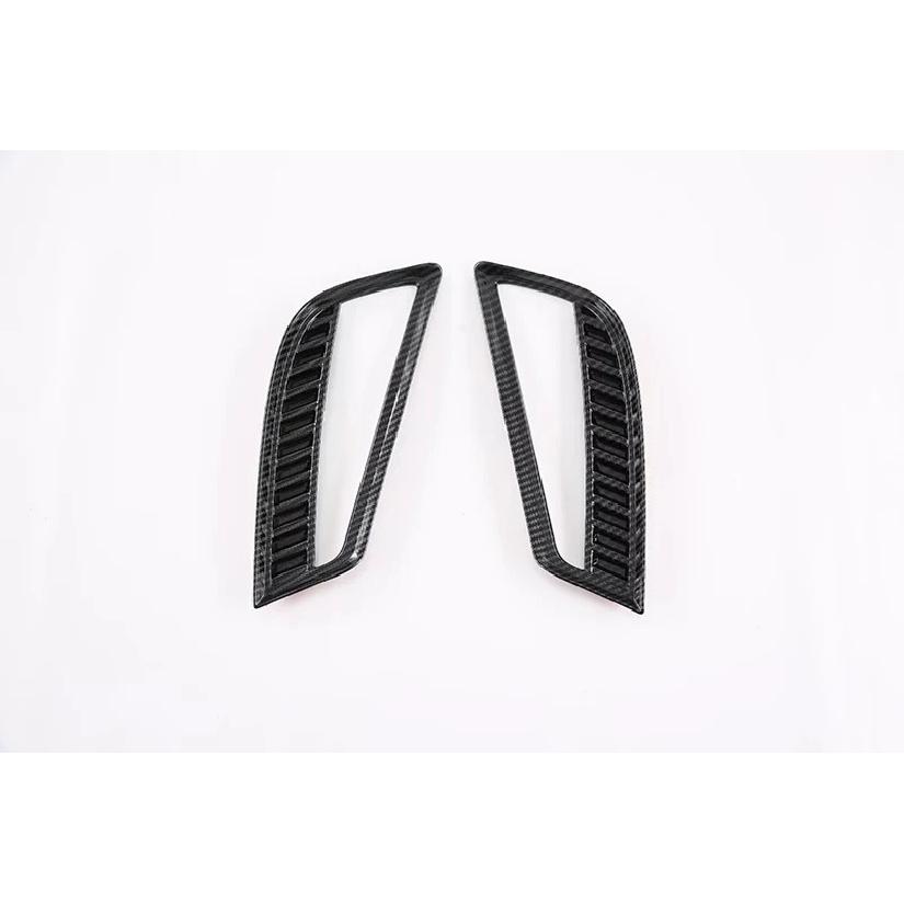 For BYD Dolphin Atto 2 EA1   Carbon Fiber Style Rear Reflector Fog Light Lamp Cover Trim Bezel Frame Styling Garnish