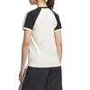 adidas Originals Color Block V-Neck Short Sleeve Raglan T-Shirt Women Tops Off-White Black KF0316