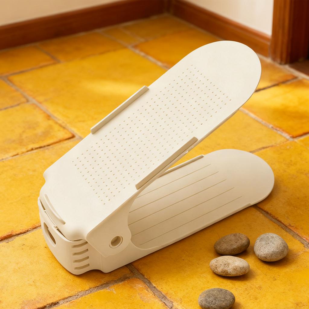 Shoe Rack Innovative Double Layer Storage Shoe Holder Space Saving Shoes Bracket for Home Dormitory