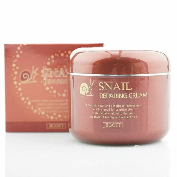 Jigott Women s Cosmetics Snail Repairing Cream 100g (W61F2EA)