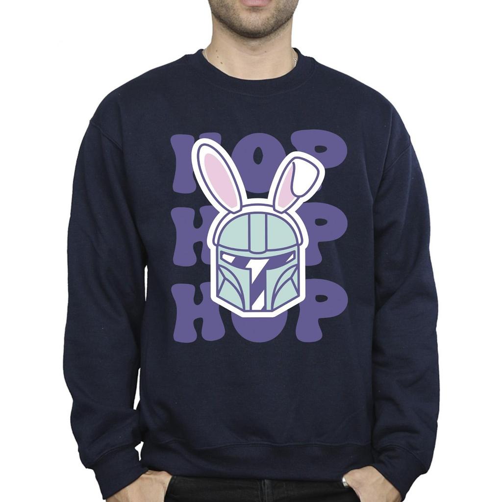 Star Wars Mens The Mandalorian Hop Into Easter Sweatshirt
