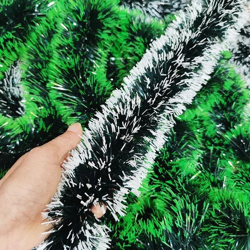 Christmas Tinsel Green Ribbons Wreath Xmas Tree Hanging Reusable Pendents Cane Ribbon Madder Garland Ornaments Party Home Decor