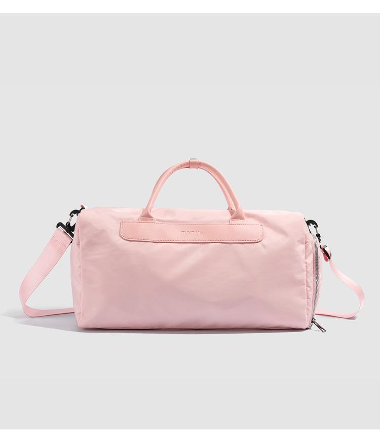 

Lightweight sports tote shoulder travel bag women s fitness yoga bag simple large capacity crossbody cross shoulder handbag розовый